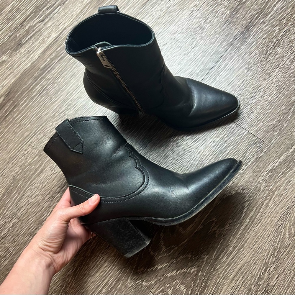 All Saints Cowboy booties. Size 37 which is a 7US. Black
